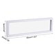 preview thumbnail 20 of 20, Floating Frame Holder 3D Jewelry Display Box with Base White - 30cm x 9cm x 2cm