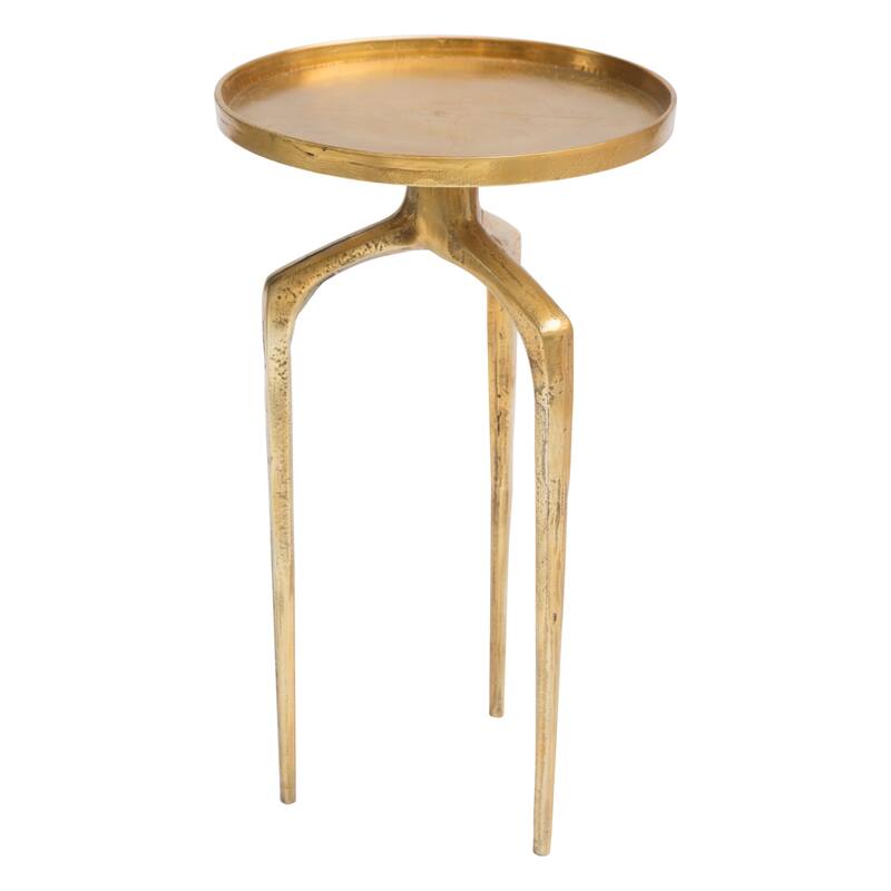 Ben Fox End Table White & Gold