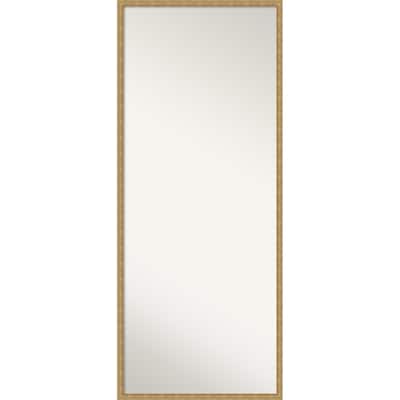 Mila Non-Beveled Wood Framed Full-Length Floor Leaner Mirror