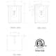 1-light Matte Black Outdoor Wall Sconce Lantern with Clear Glass Shade