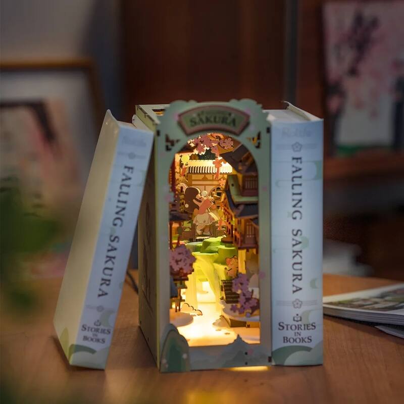 DIY 3D Book Nook Kit - Falling Sakura 340pcs