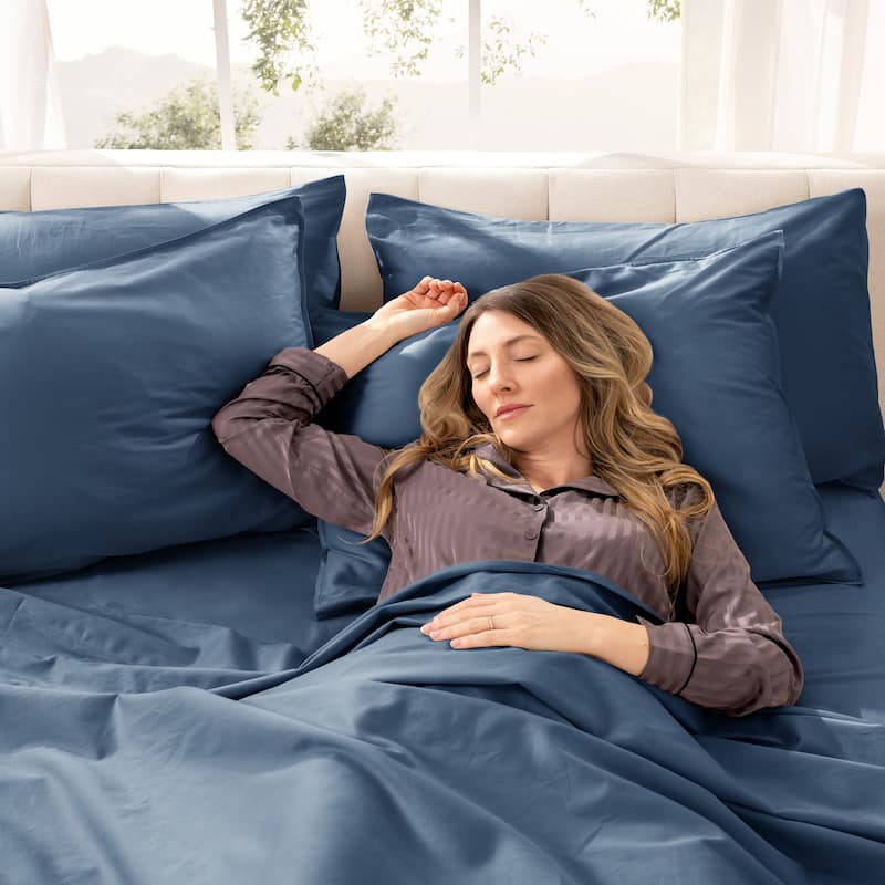 Bare Home Organic Cotton Sheet Set - Silky Smooth Sateen Weave