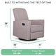 preview thumbnail 3 of 4, Evolur Raleigh Basic Glider |Recliner| Rocker