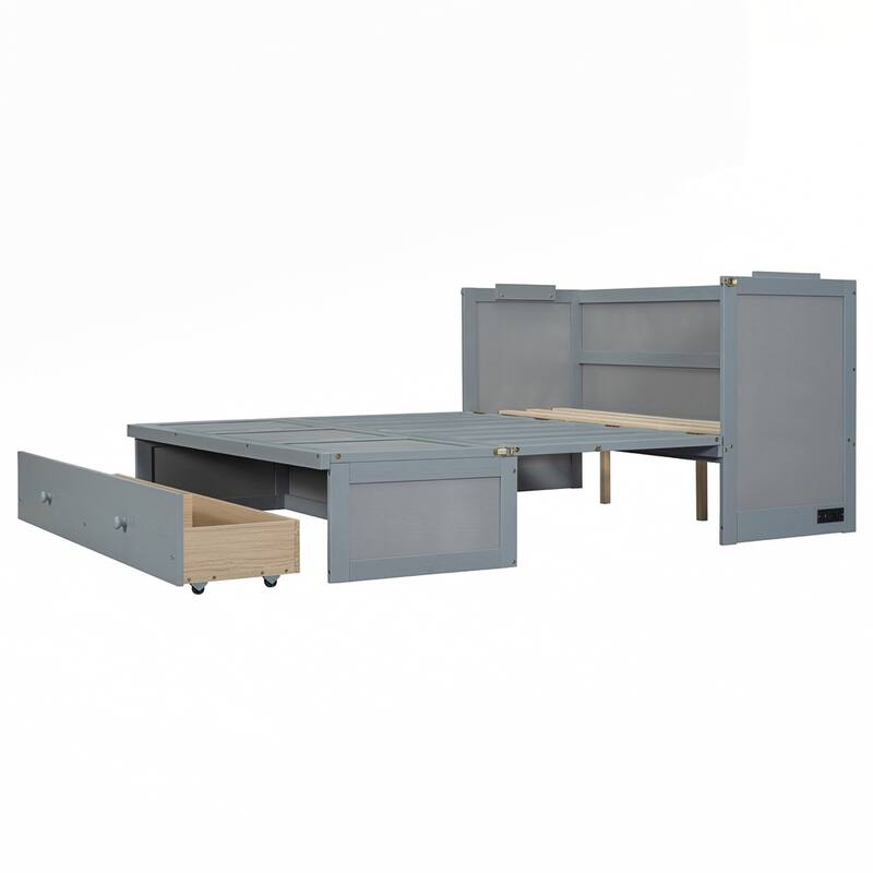 Murphy Bed with USB Port and a Large Drawer