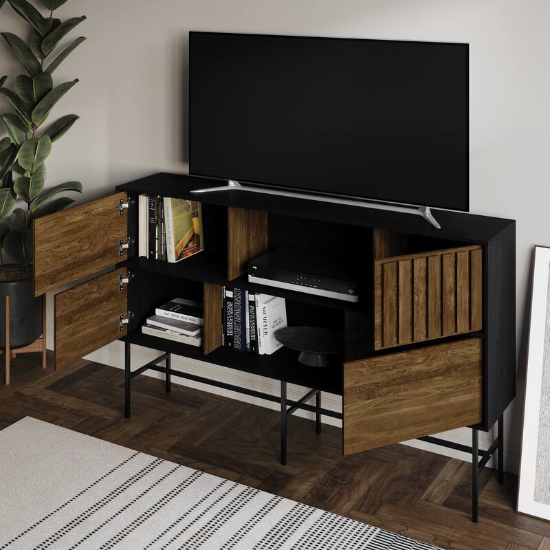 CraftPorch Modern Wooden TV Stand Console