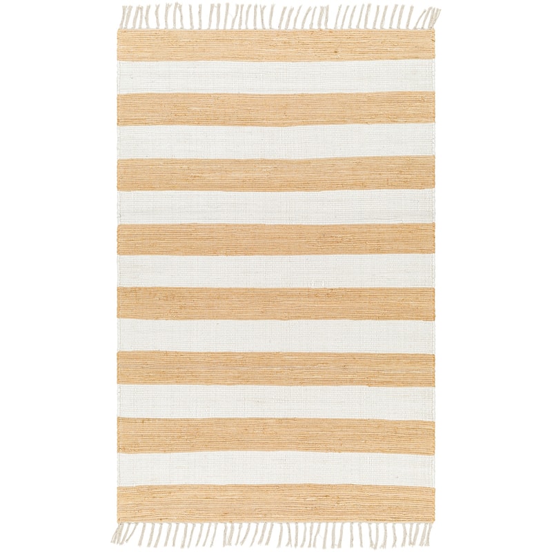 Livabliss Cotone Handmade Casual Striped Area Rug