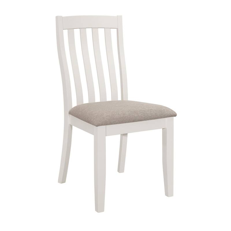 Prospect Off White Dining Side Chair with Slat Back (Set of 2)