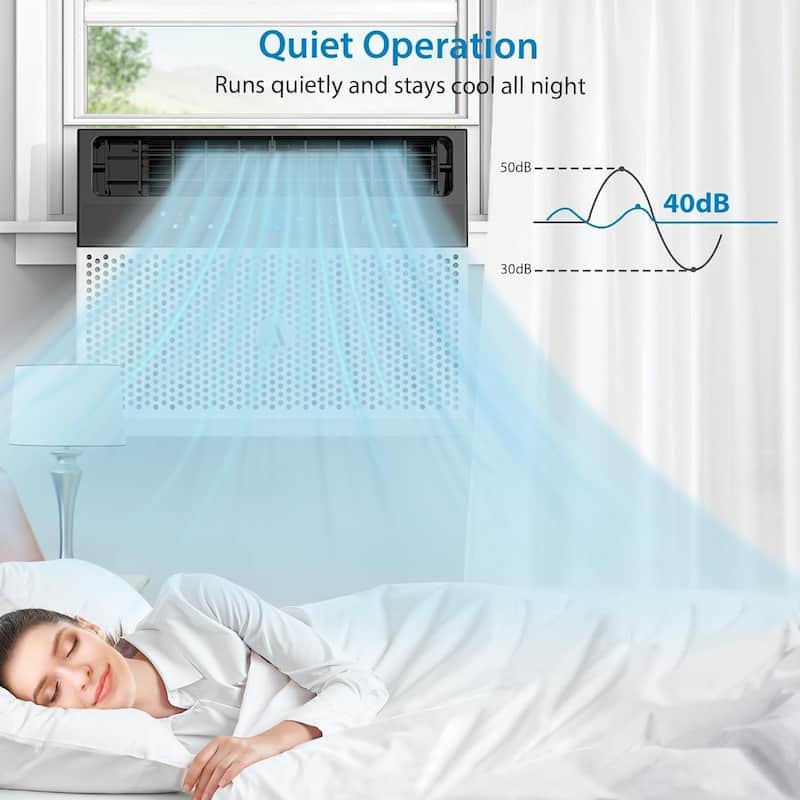 Window Air Conditioner U-Shaped With WiFi, Window AC Units for Bedroom, Office, Room