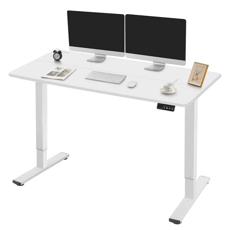 Homall Electric Height Adjustable Standing Office Desk - 48" × 24" - White