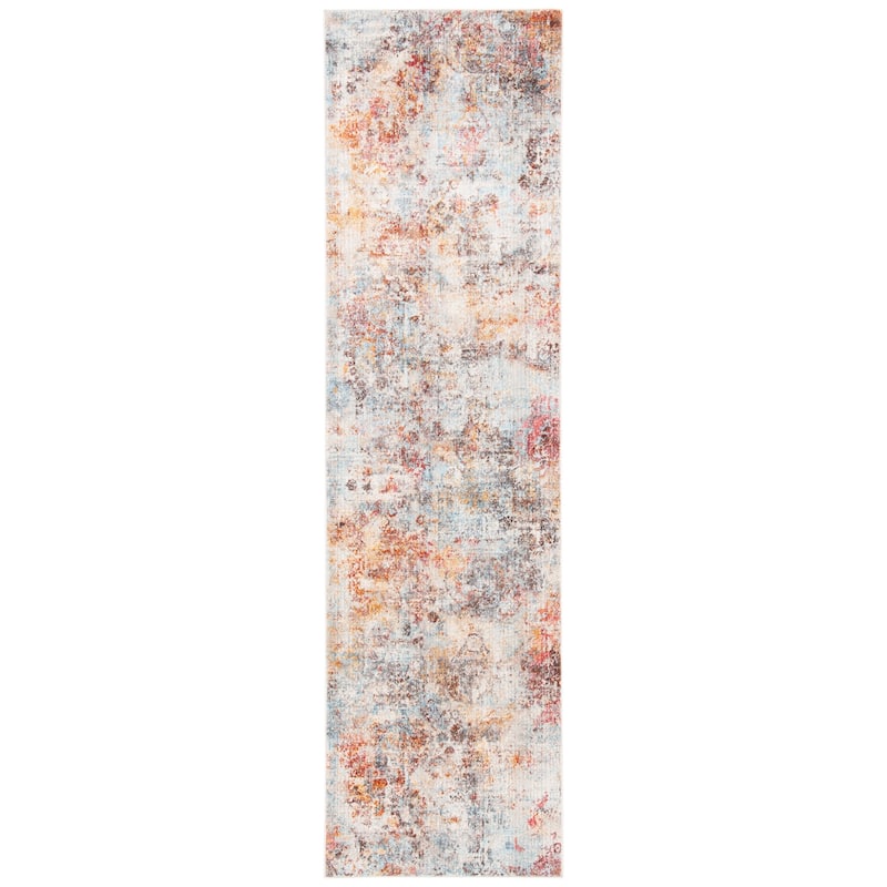 SAFAVIEH Vintage Persian Cass Irmina Modern Abstract Rug - 2'2" x 8' Runner - Rust/Blue