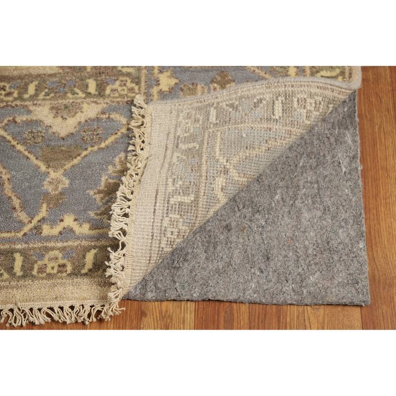 Camel Tone Oushak Indian Area Rug Handmade Wool Carpet - 8'2" x 9'9"