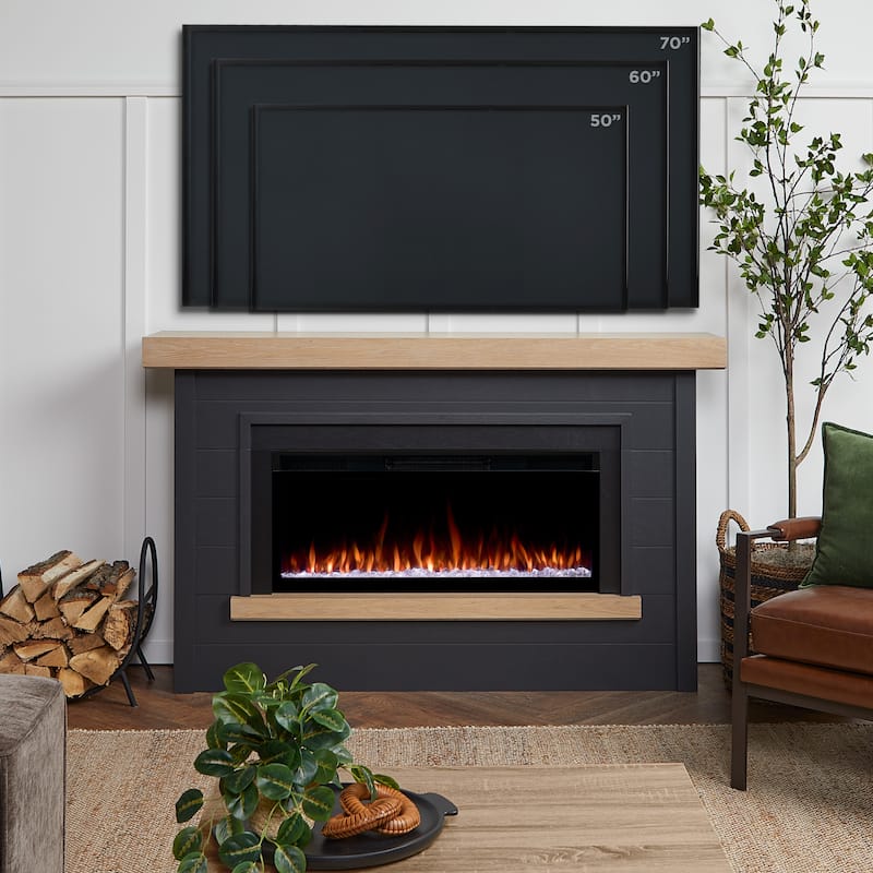 Bernice 67" Smart Landscape Electric Fireplace By Real Flame