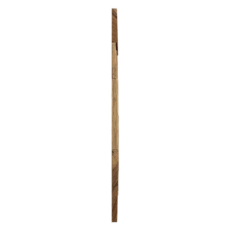 11 7/8"W x 11 7/8"H x 1/2"P Rafter Wood Mosaic Wall Tile, Old Boat Wood - 11 7/8"W x 11 7/8"H x 1/2"P