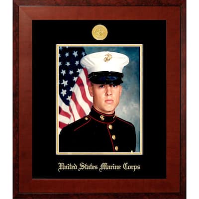 Patriot Frames Marine 8x10 Portrait Honors Frame with Gold Medallion