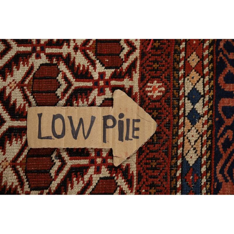 Pre-1900 Antique Vegetable Dye Shirvan Persian Wool Carpet - 4'10" x 8'7"