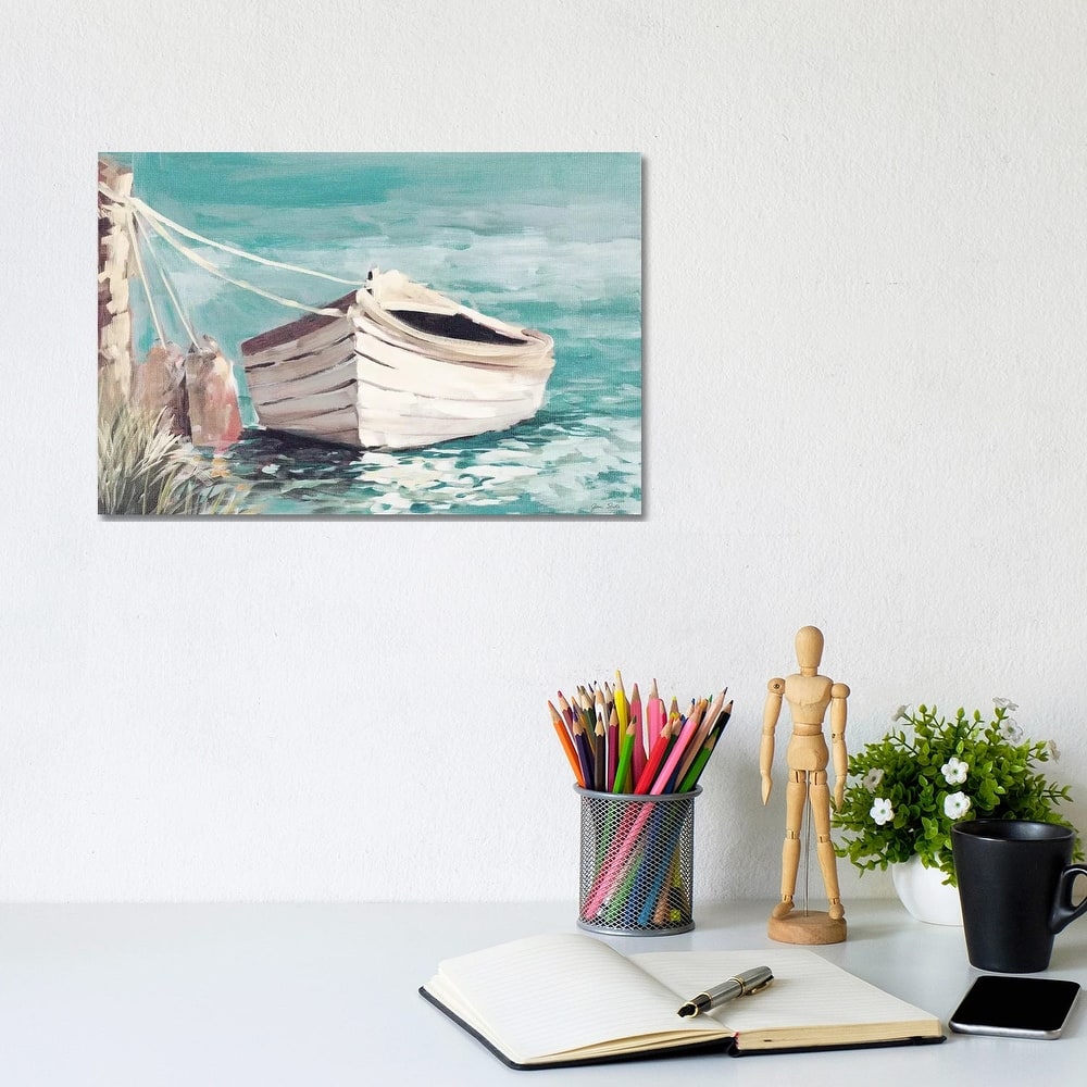 iCanvas "Canoe" by Jane Slivka Canvas Print