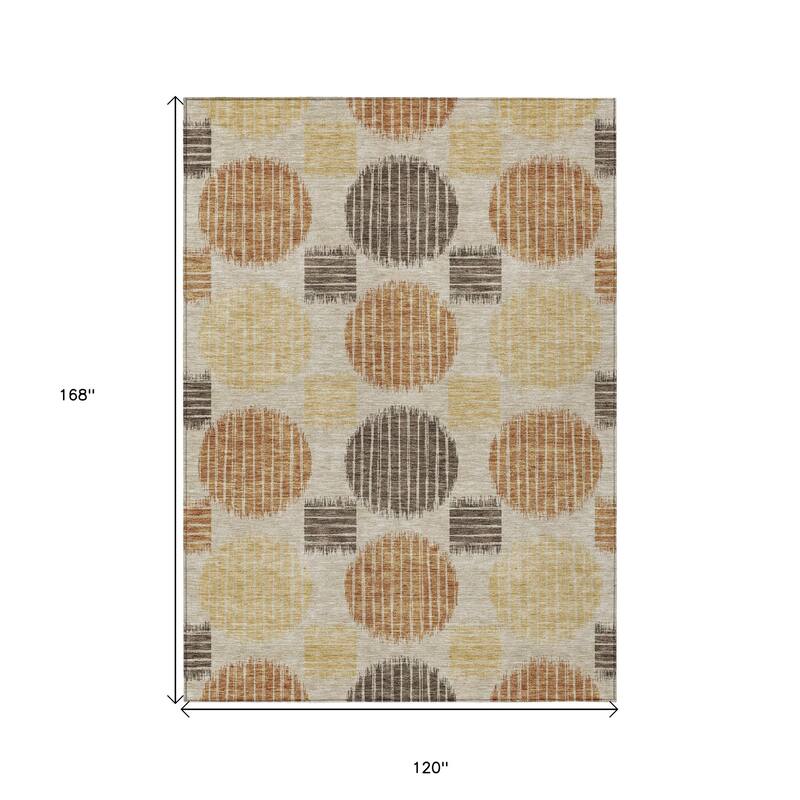 HomeRoots Geometric Transitional Rectangle Outdoor Rug