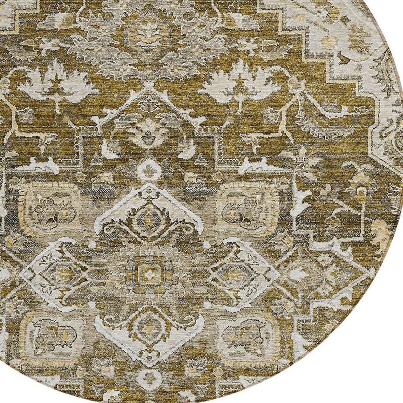 HomeRoots Oriental Traditional Rectangle Outdoor Rug