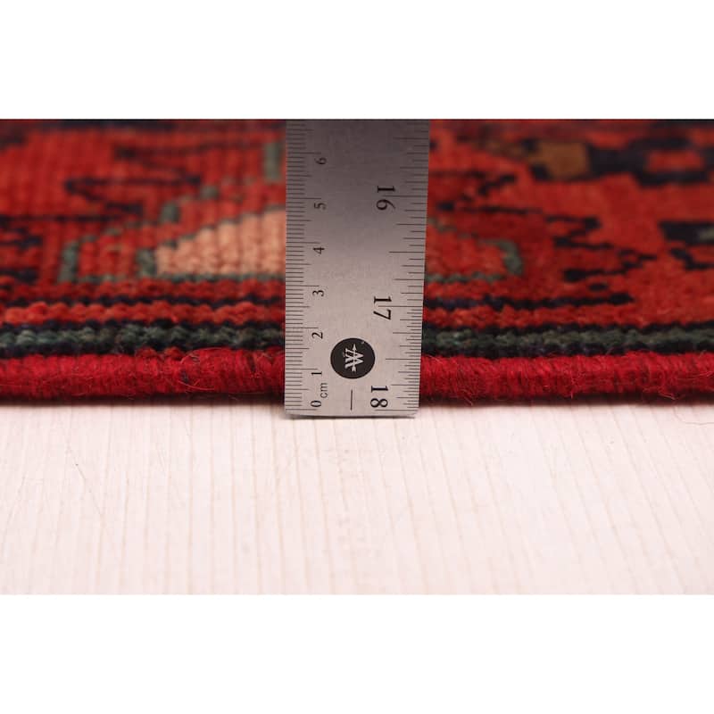 ECARPETGALLERY Hand-knotted Andelz Navy Wool Rug - 4'0 x 7'0