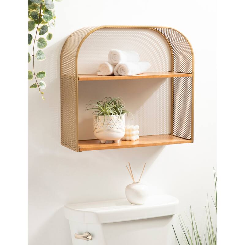 Kate and Laurel Urso Arch Tiered Shelf - 20x7x19