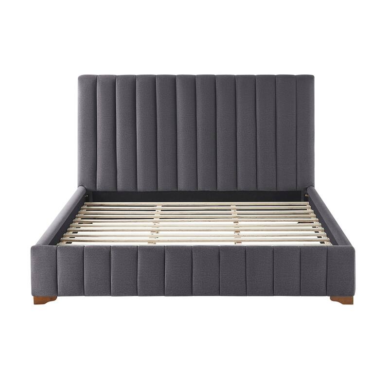 King Size Modern Design Bed Frame Upholstered Queen Bed Frame Platform