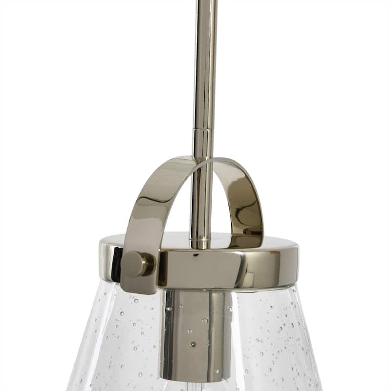 Robert Stevenson Lighting Wesley - Metal and Seedy Glass Ceiling Light