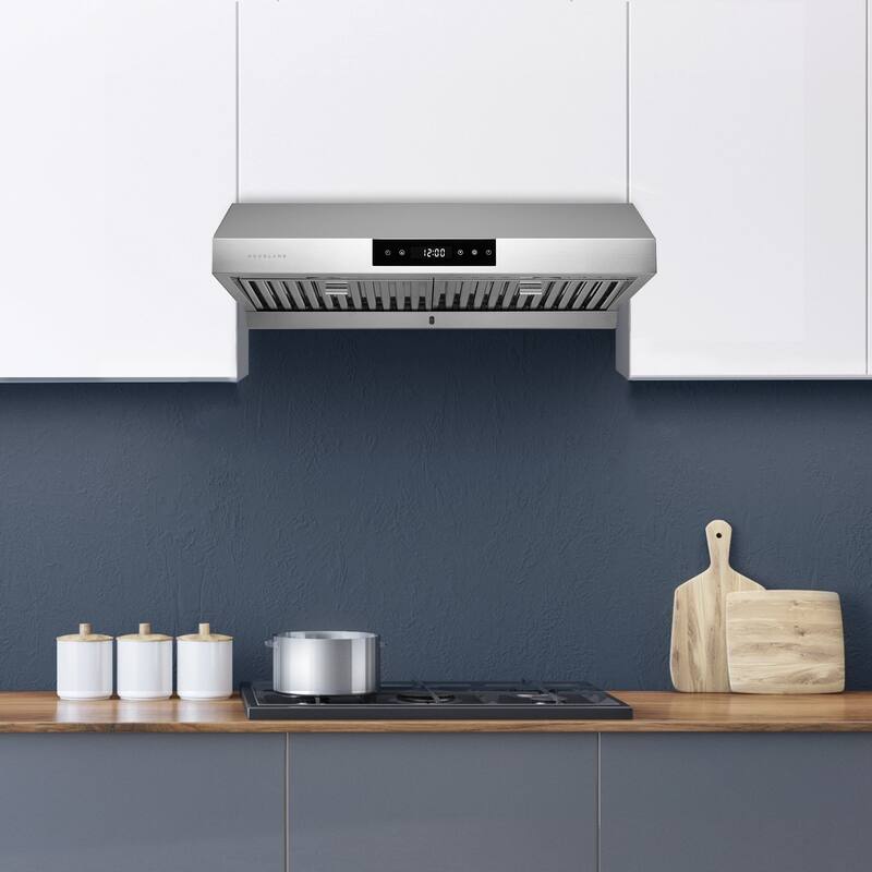 Hauslane PS18 Under Cabinet Range Hood, LED, Baffle Filters, 3-Way Venting, Available in Different Colors
