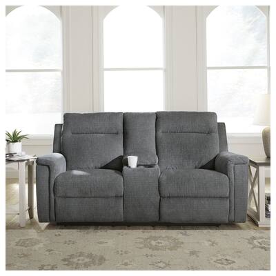 Signature Design by Ashley Barnsana Power Reclining Loveseat with Console