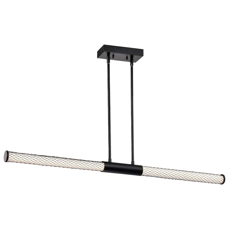 Kingsport 44 Inch LED Island Pendant Matte Black Acrylic Lens - Matte Black