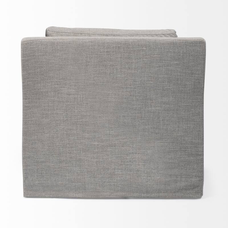 Denly III Beige Slipcover Upholstered Arm Chair