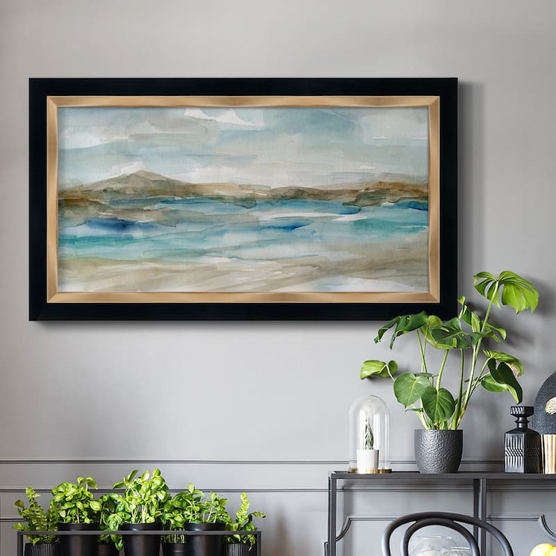 Peaceful Beach II Premium Framed Canvas- Ready to Hang