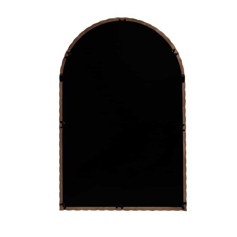 Madison Park Montra Arched Braided Wood Wall Mirror - N/A