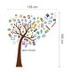 preview thumbnail 3 of 3, Walplus Luggage Labels Huge Pink Tree Wall Sticker DIY Art Home Decor