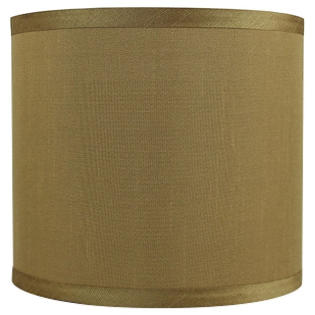 Classic Drum Faux Silk Lamp Shade 8-inch to 16-inch Available - 8" - Gold
