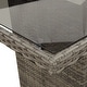 preview thumbnail 6 of 22, vidaXL 7/9/11 Piece Patio Dining Set with Cushions Gray Poly Rattan - 22.4" x 27.2" x 41.7"