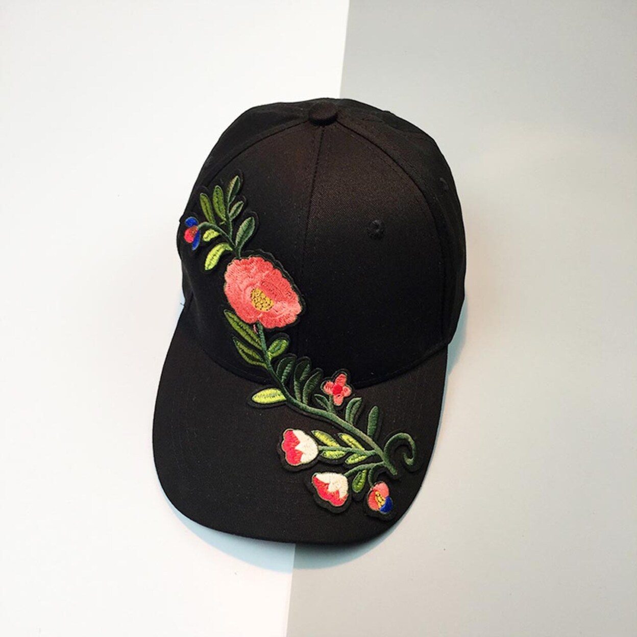 womens floral baseball cap