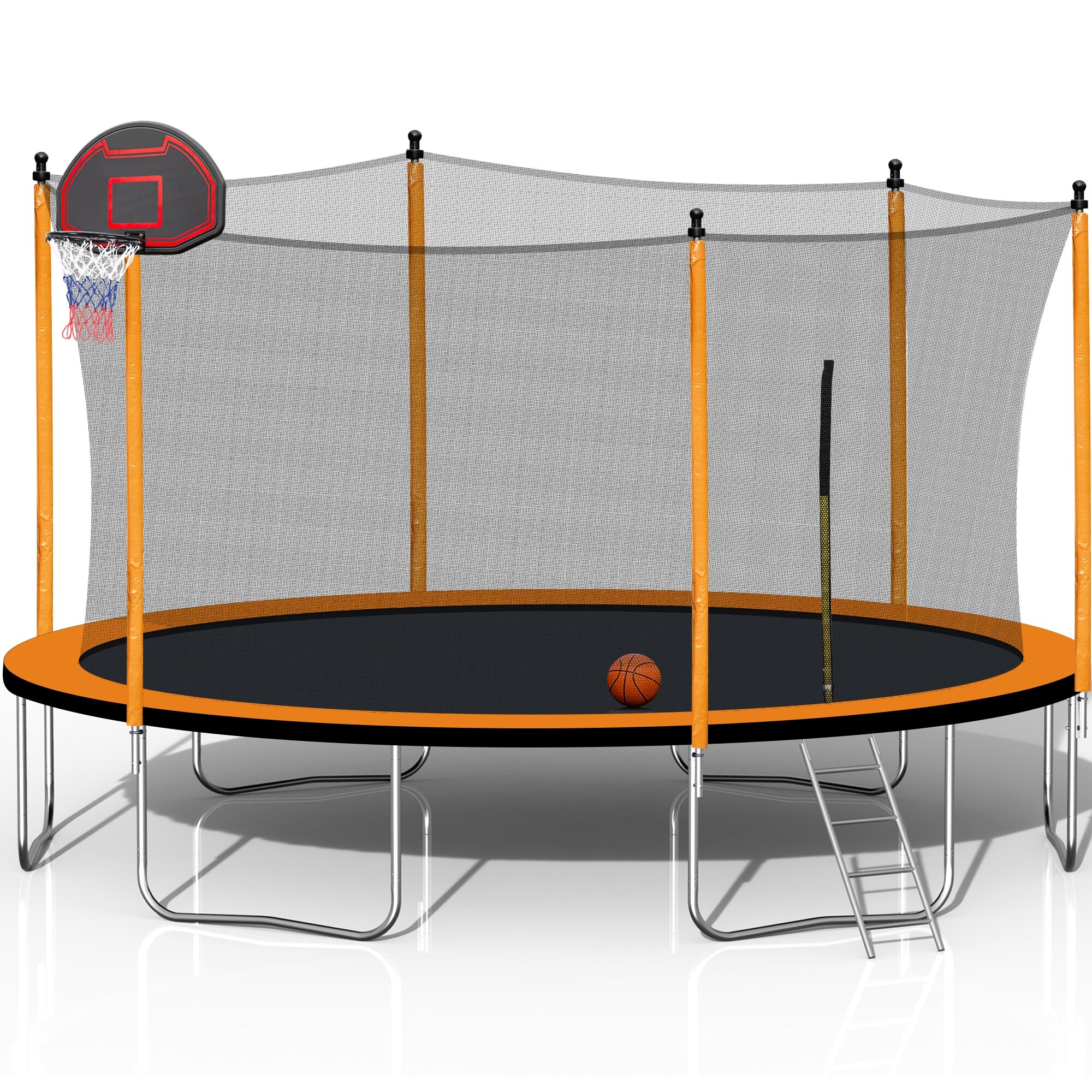 Bounce pro trampoline ladder top