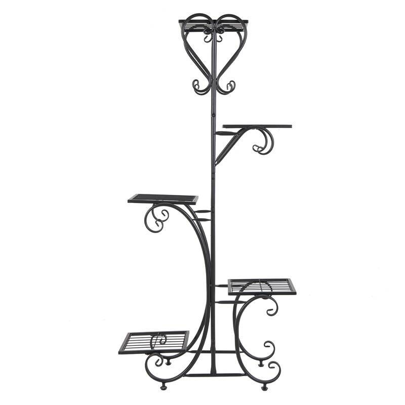 5 Tier Plant Pot Stand Display Shelf High Low Flower Shelves