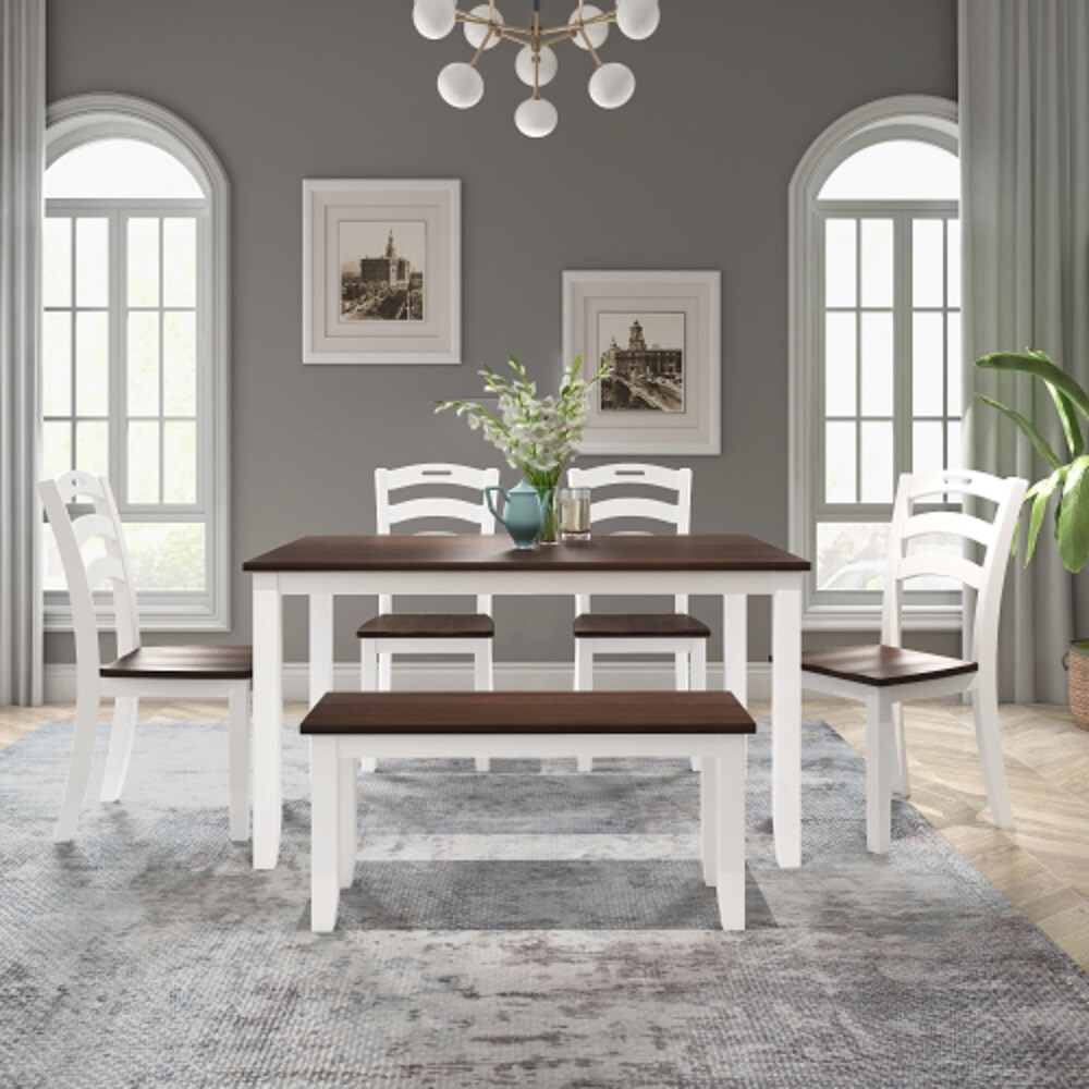 6 Piece Dining Table Set with Bench On Sale Bed Bath Beyond