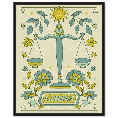 Libra Stars Card Canvas by Art Remedy