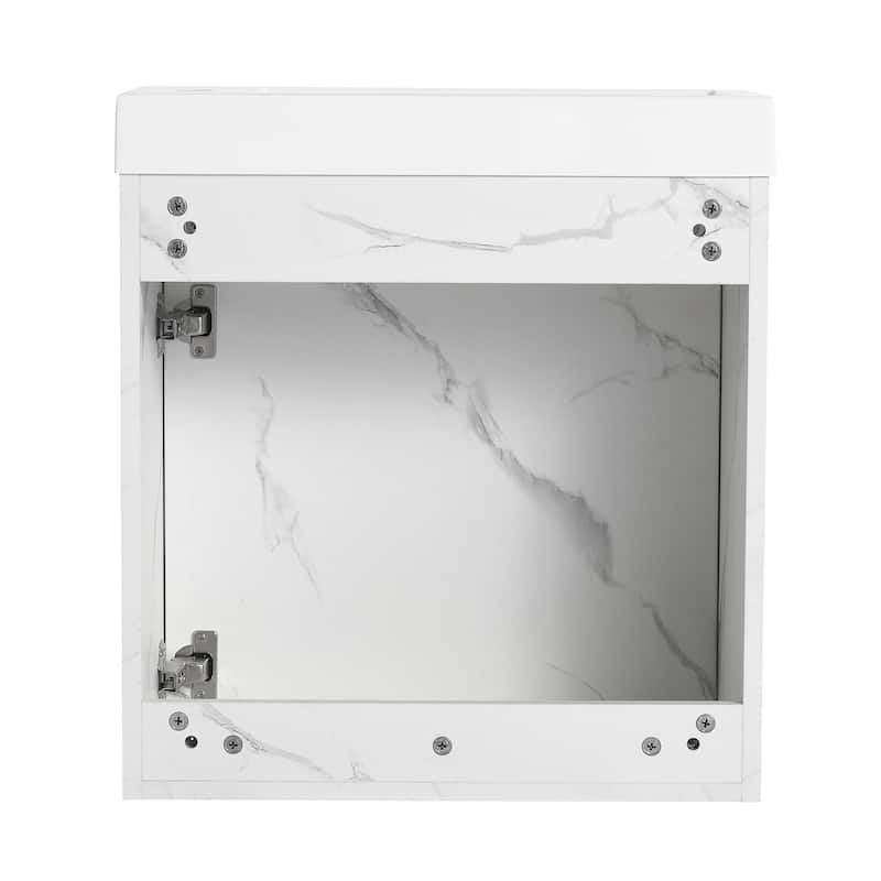 Bathroom Vanity With Sink In 20 Inch, Floating Bathroom Vanity With Soft Close Door