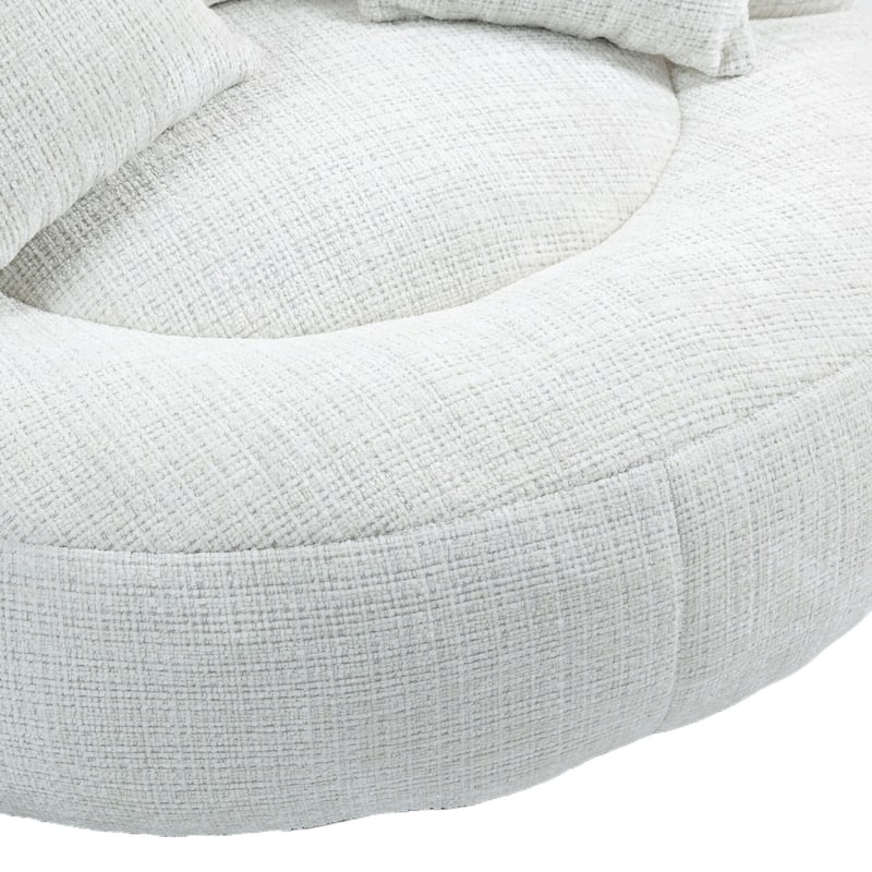Oversized Chenille High Back Bean Bag Couch for Adults and Kids