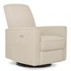 preview thumbnail 20 of 23, Evolur Harlow Deluxe Upholstered Plush Seating Glide Rocker Light Sand