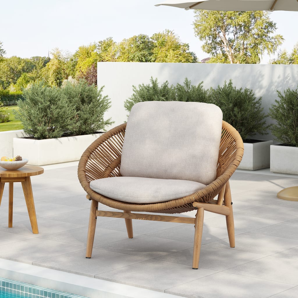 Christopher Knight Home - Winterbourne Outdoor Wicker Papasan Lounge Chair
