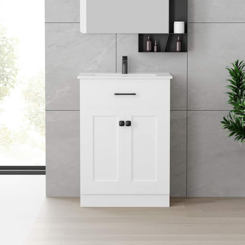 Swiss Madison SM-BV431 Burdon 24" Free Standing Single Basin Vanity