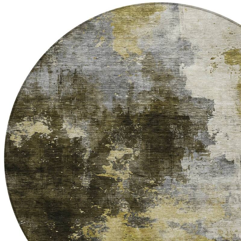 HomeRoots Abstract Transitional Rectangle Outdoor Rug