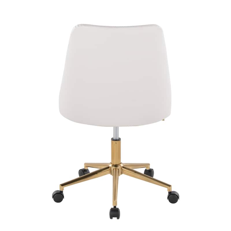Silver Orchid Ockelbo Adjustable Office Chair with 5-Star Caster Base