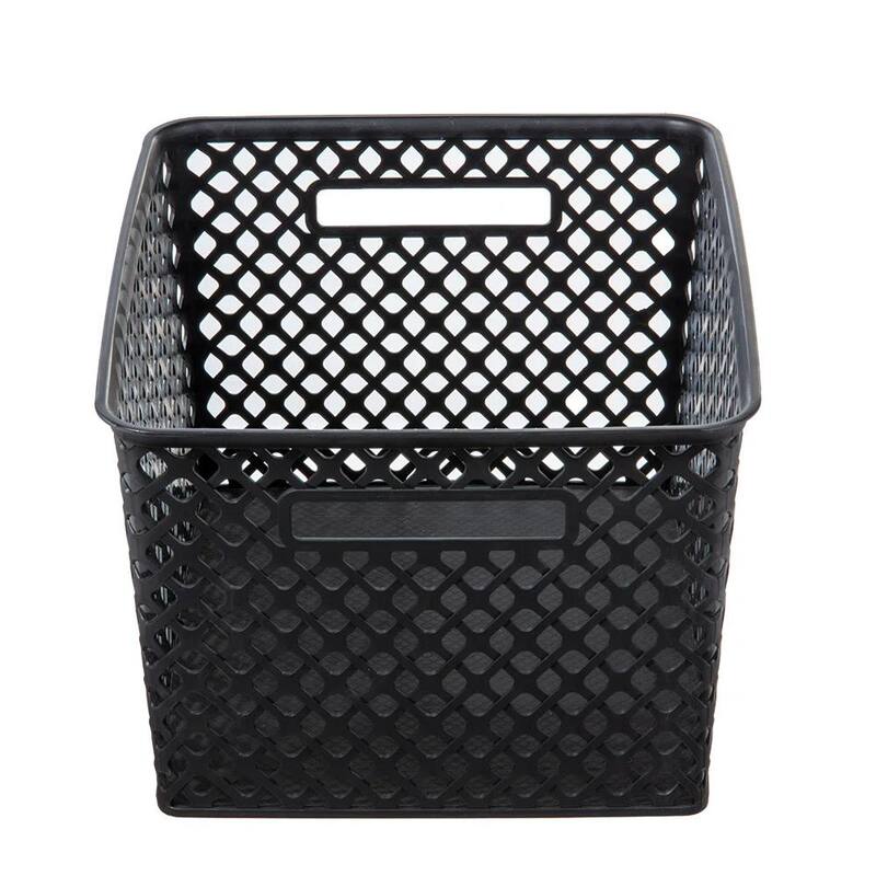 2 PCS Large Decorative Basket, Black, 2 Pack