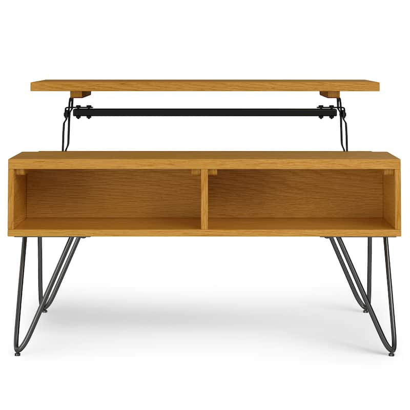 Moreno Rectangle Industrial Lift Top Coffee Table