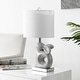 preview thumbnail 2 of 3, SAFAVIEH Kids Lighting 19" Ruby Rabbit Lamp - 10"W x 10"D x 19"H
